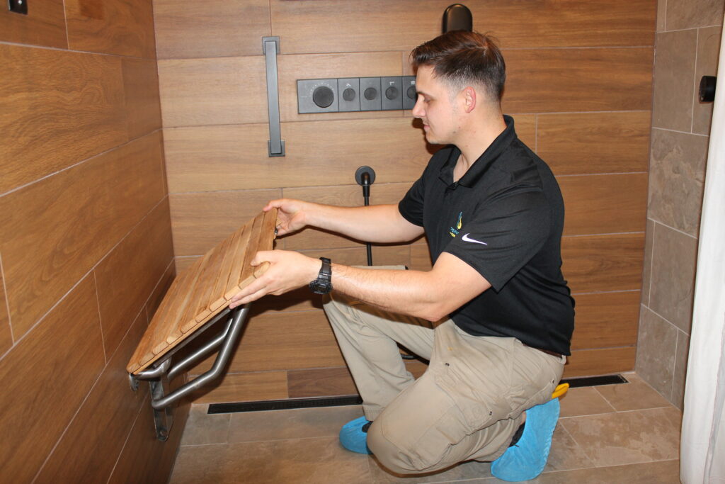 accessible bathroom installation