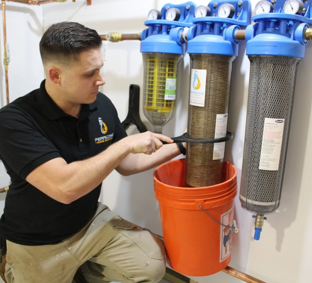 Water filtration services for a customer in Burlington, MA