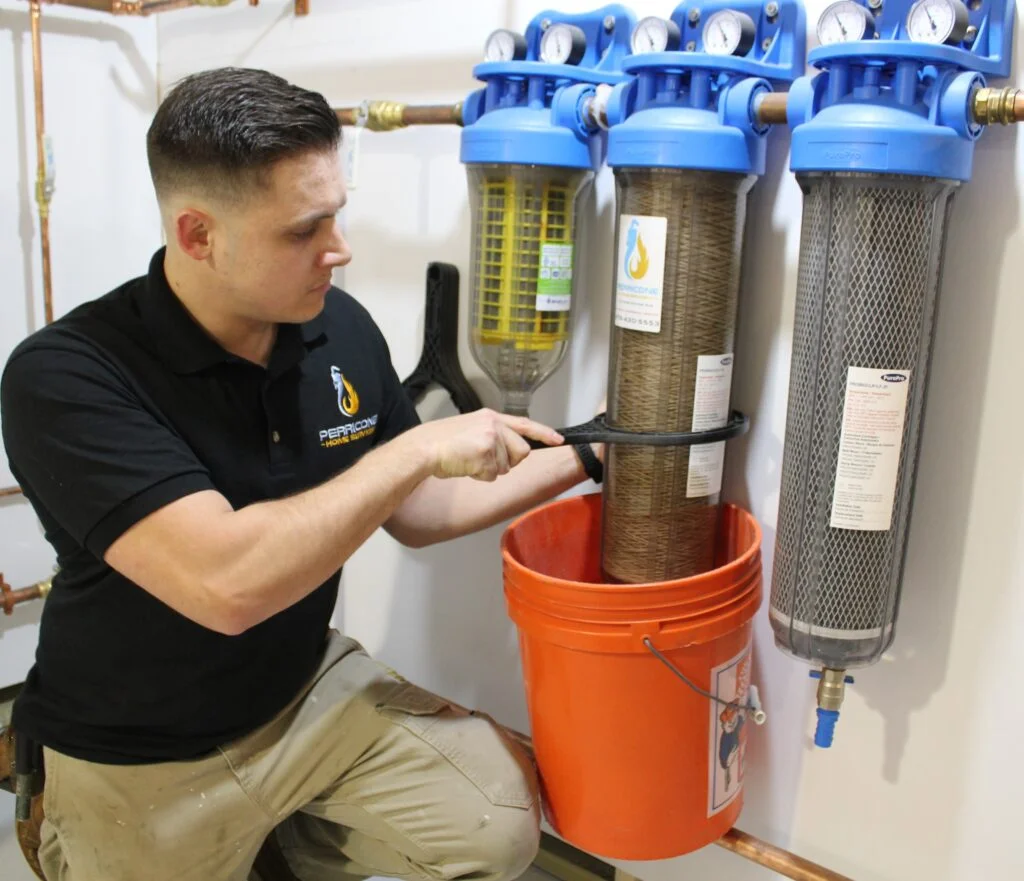Water filtration services for a customer in Winchester, MA